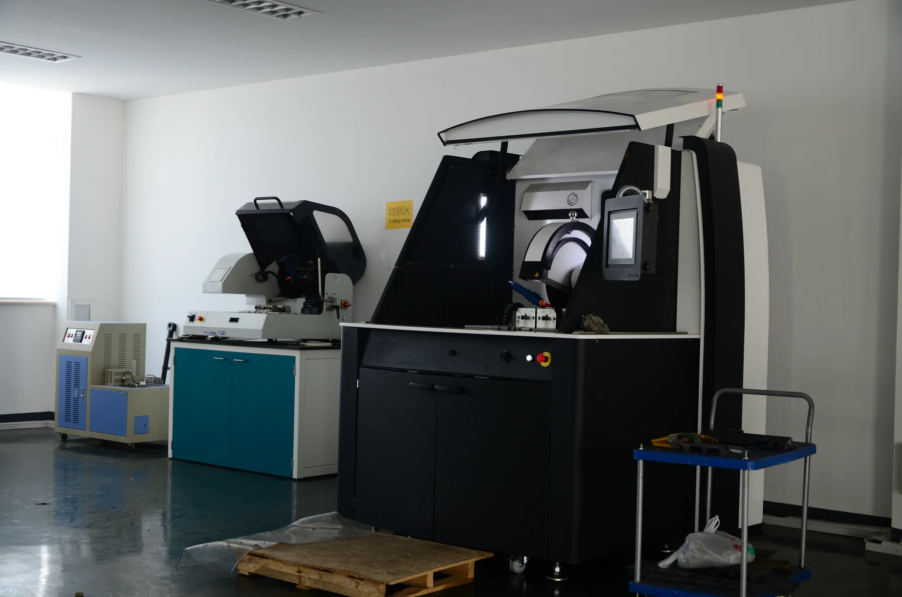 Sample-cutting equipment in our factory laboratory