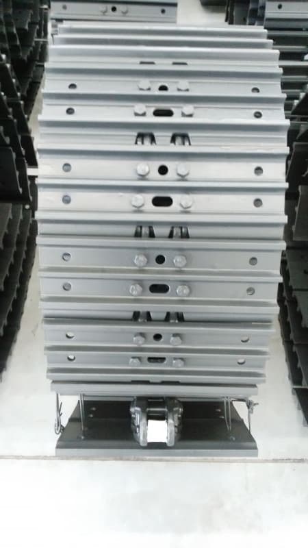 Excavator complete track group view