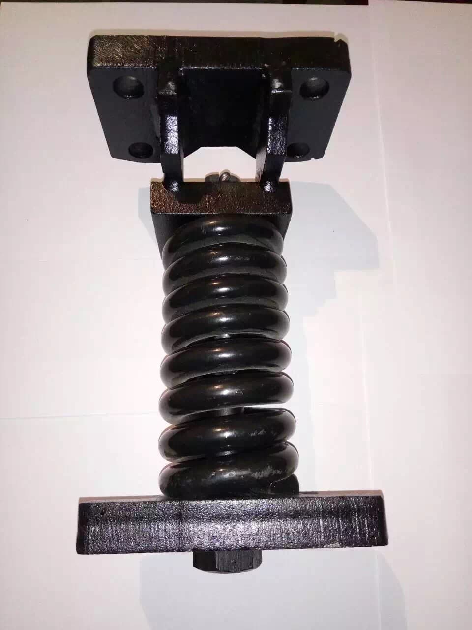 Track adjuster and recoil spring assembly vertical view