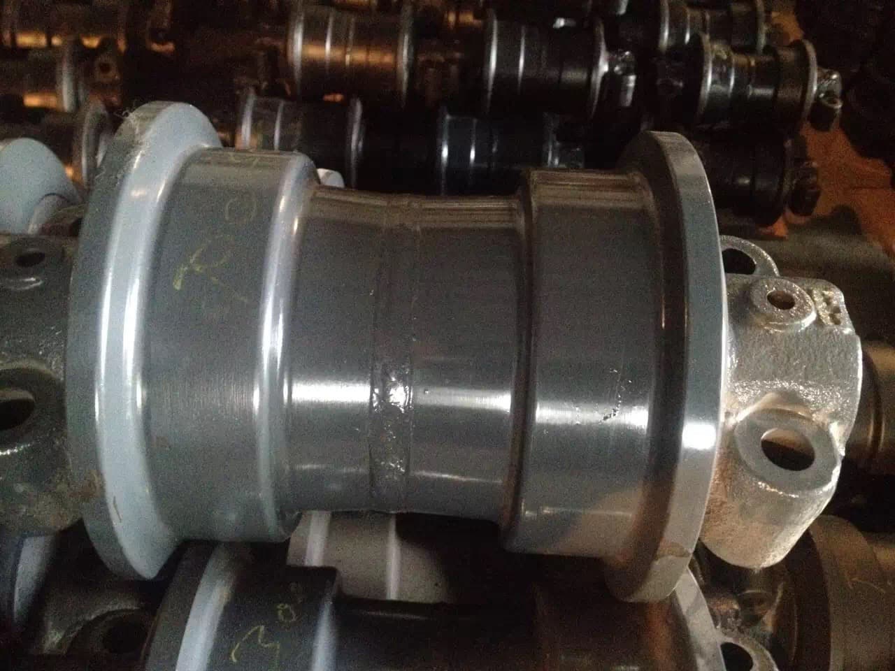 Excavator track roller machining detail